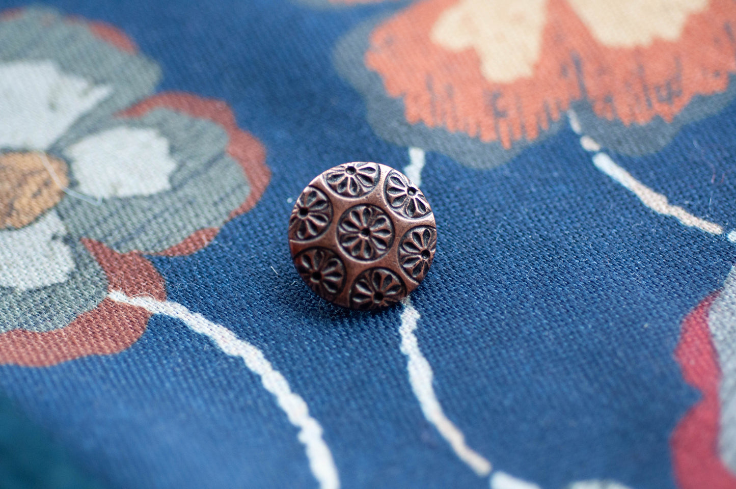 Bronze Shank with a Floral Etching