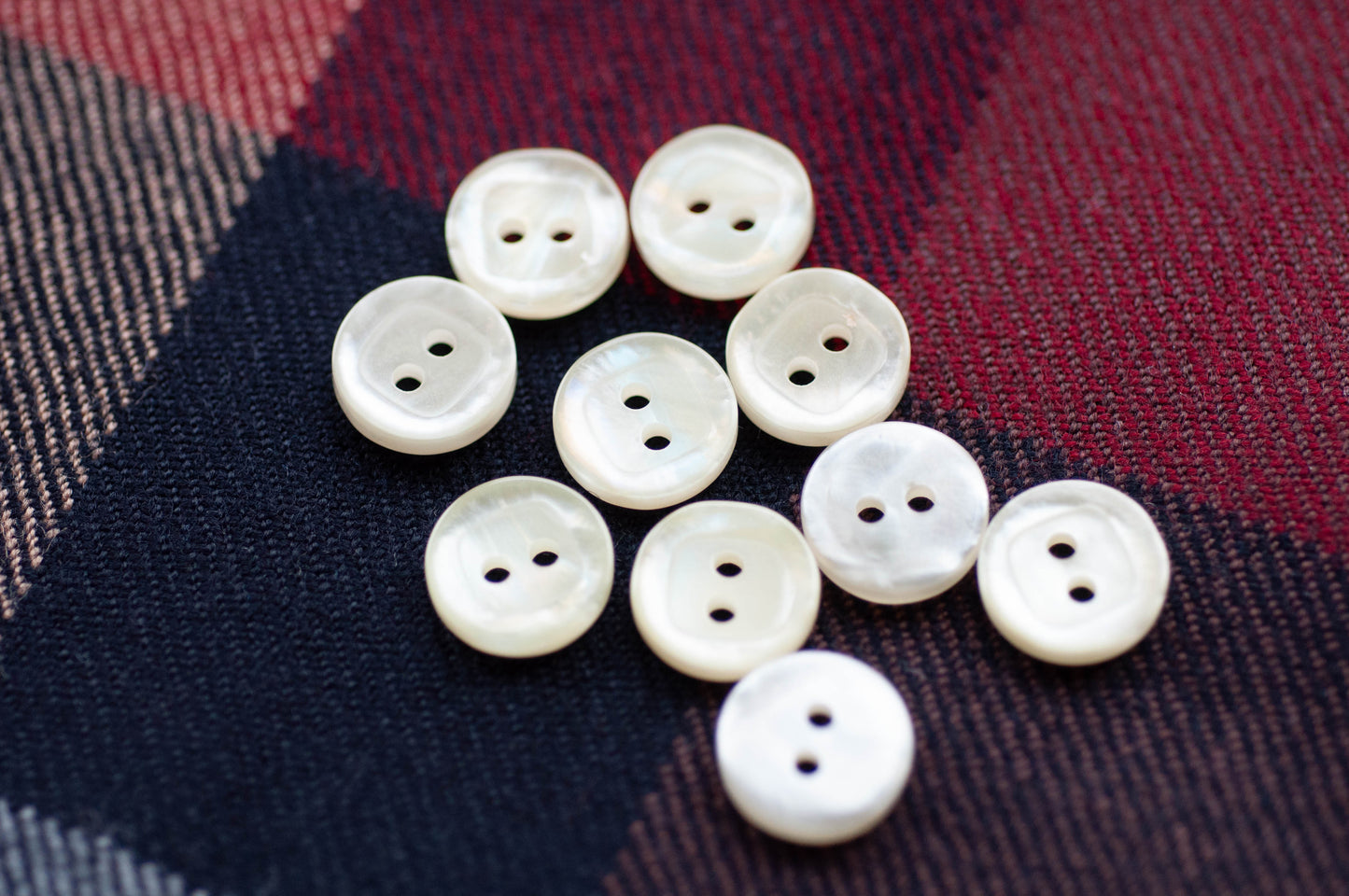 Cream Shirt Button (Set)