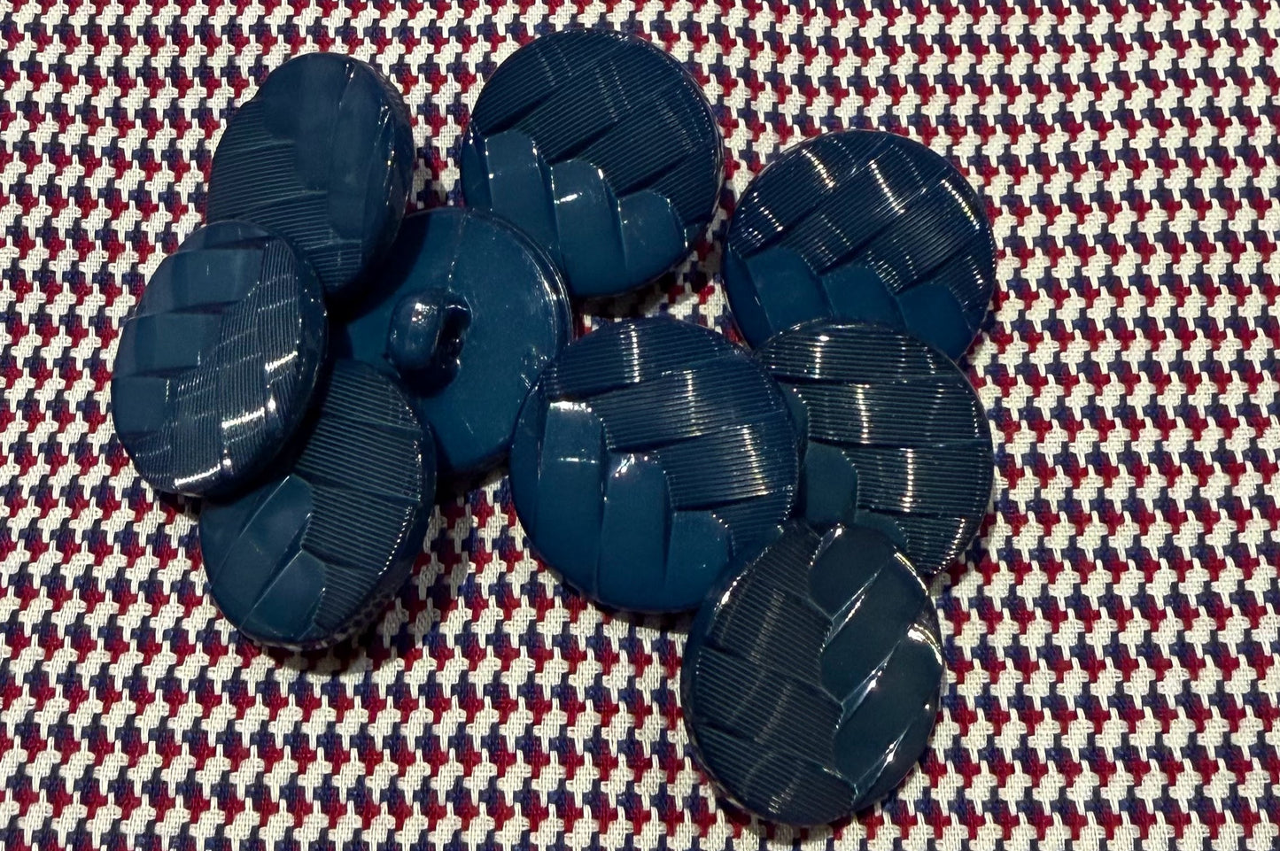 Blue Shank Button (Set of 9)