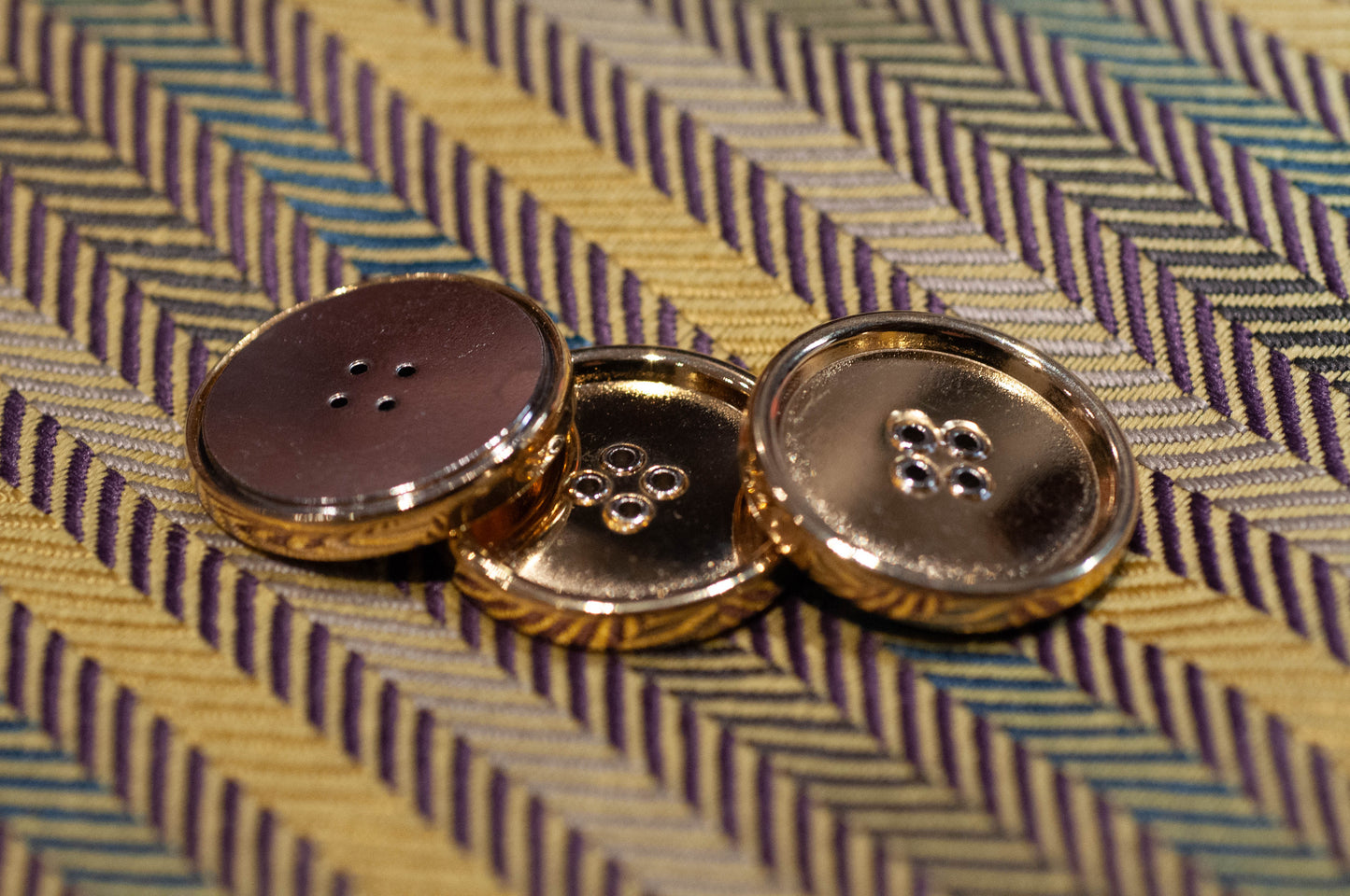 Gold Metal Button