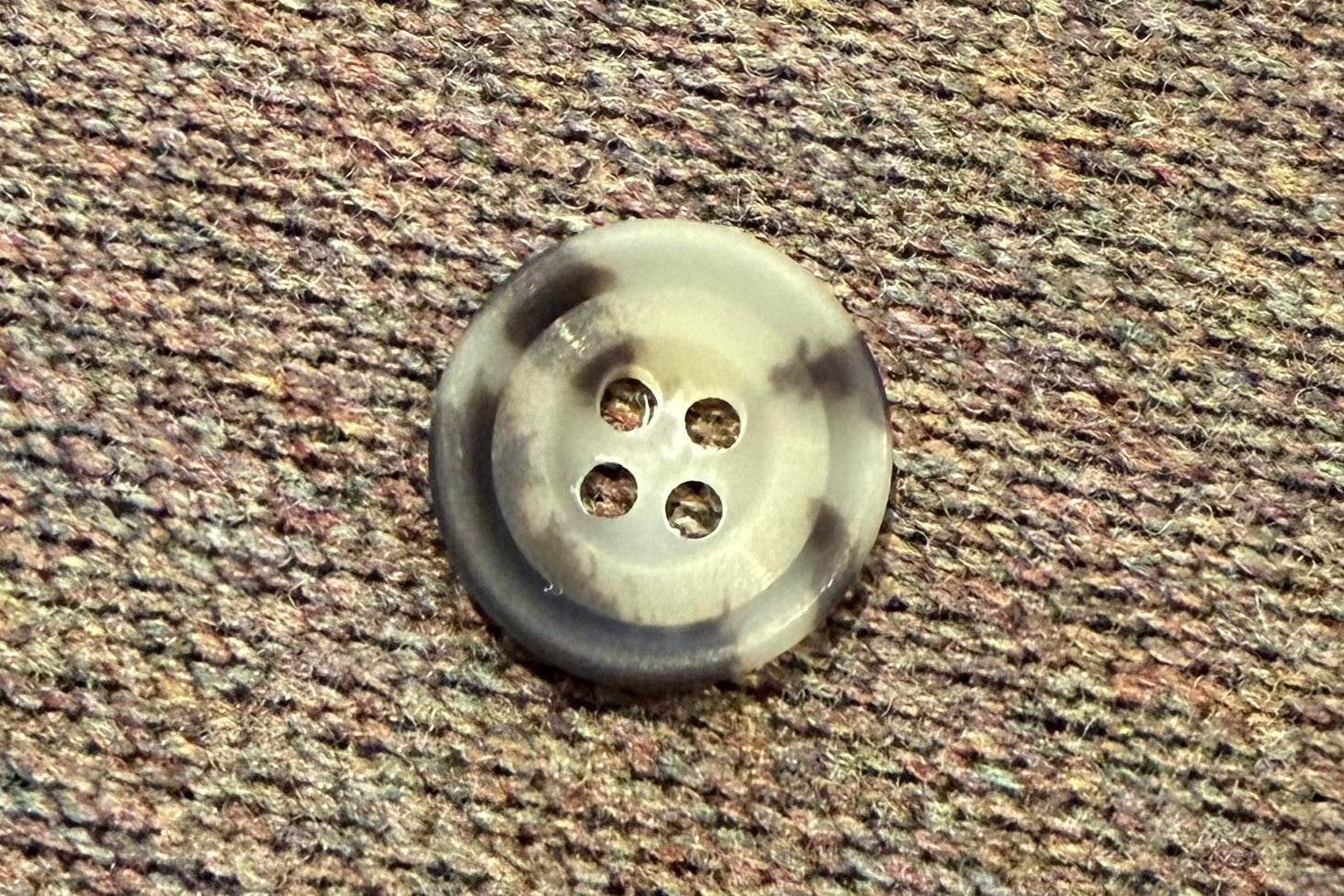 Casein Trenchcoat Button – Light | Curated Buttons