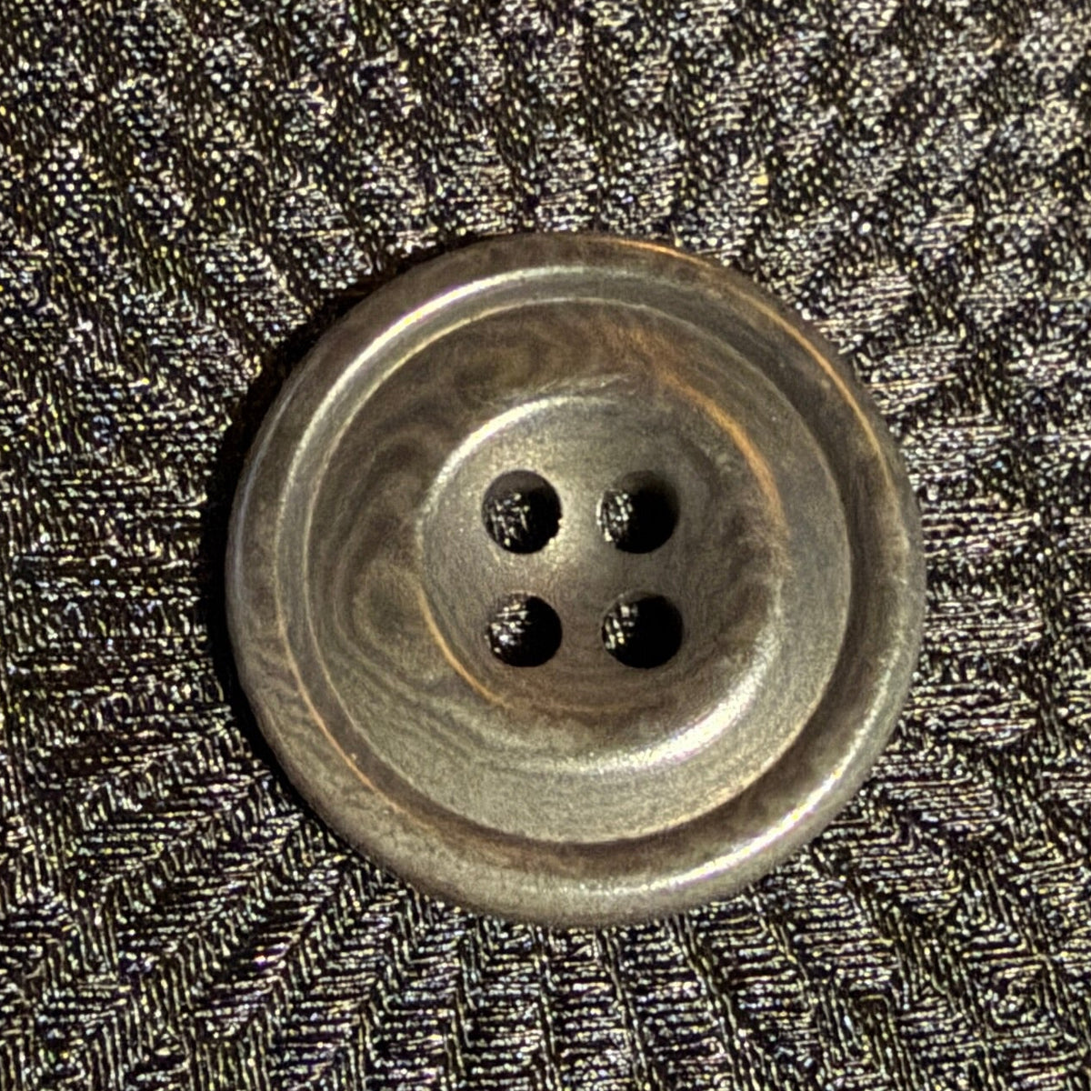 Natural Corozo Button in Grey (Two Sizes)