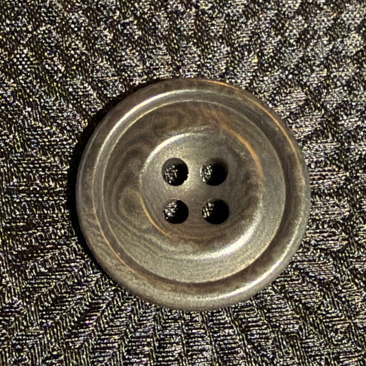 Natural Corozo Button in Grey (Two Sizes)