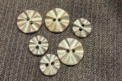 Metal Two-Toned Button in Two Sizes