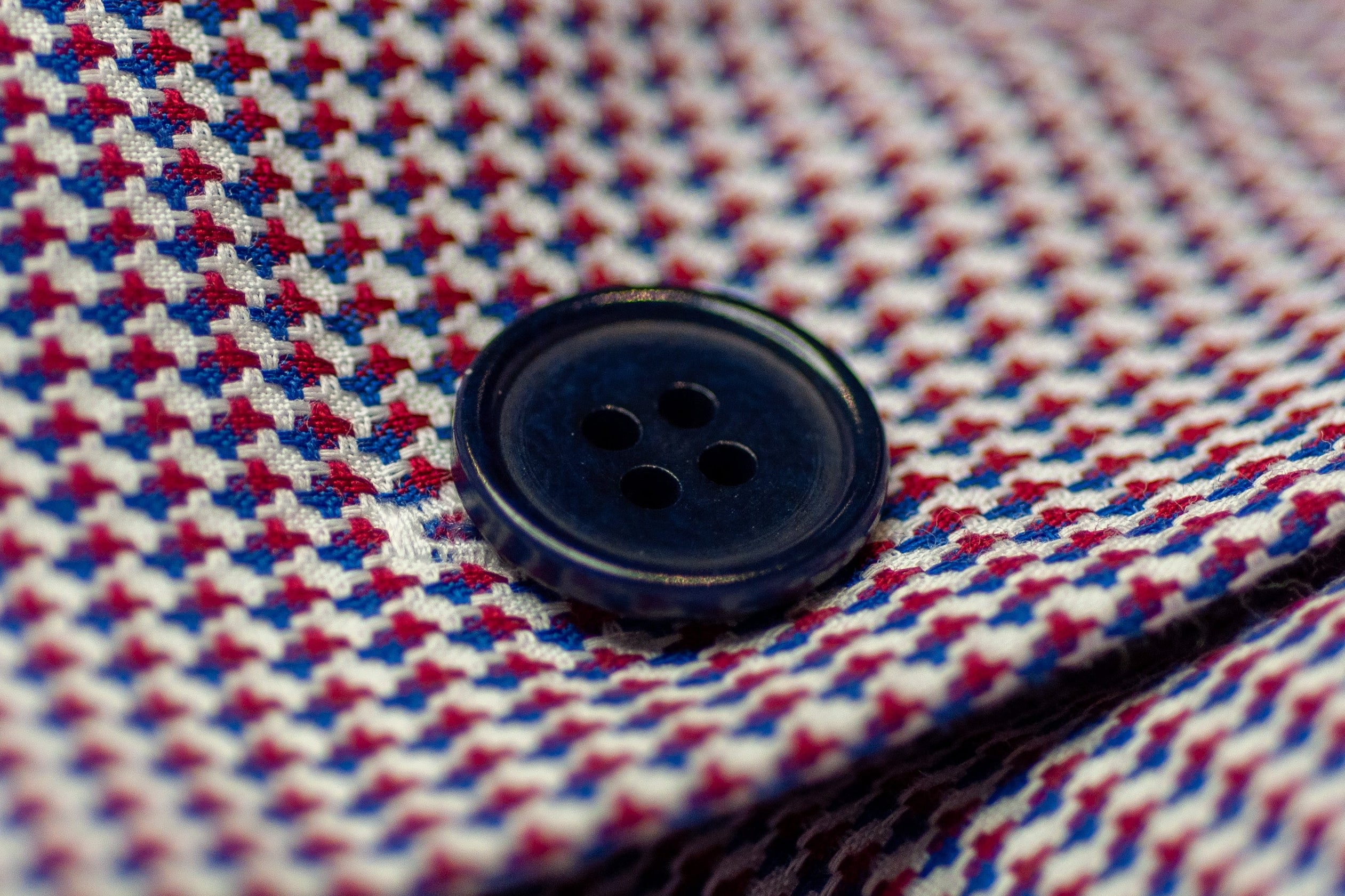 Blue Corozo Button – Satin | Curated Buttons