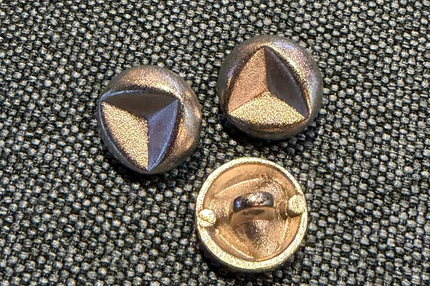 Metal Shank Button in Three Sizes