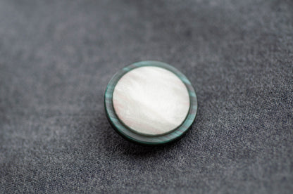 Suit or Coat Button With Stone-like Centre
