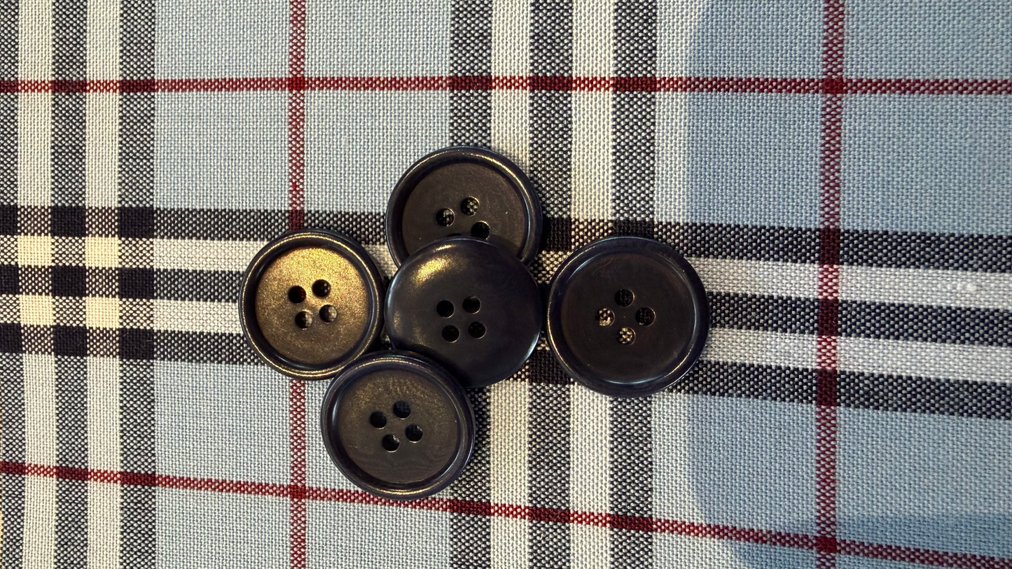 Traditional Corozo Button With Satin Finish (Two Sizes)