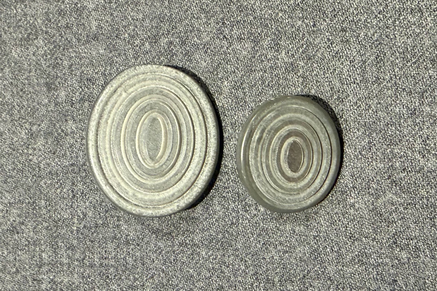 Grey Shank Button Sets in 2 Sizes