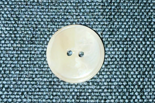 Cream Button with Marbling