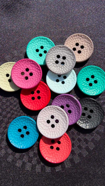 Bouton texturé concave (13 couleurs)